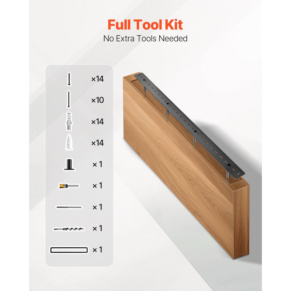 1 Pack Shelf Bracket 46 inch / 1168.4 mm Heavy Duty Floating Shelf Bracket