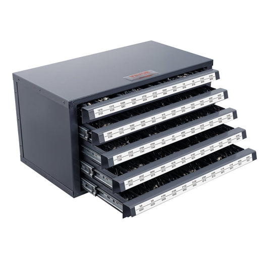 VEVOR Drill Bit Dispenser Cabinet, Five-Drawer Drill Bit Organizer Cabinet for 33/64"