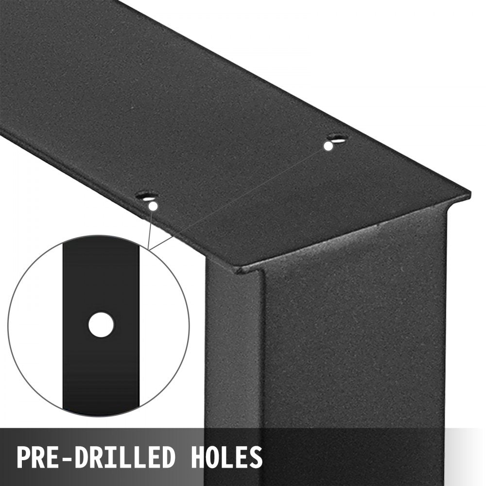 Black Table Legs Frame Metal Dining Table Desk 700X720MM
