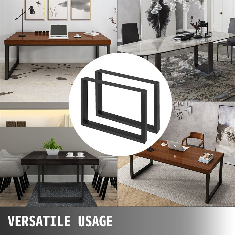 Black Table Legs Frame Metal Dining Table Desk 700X720MM
