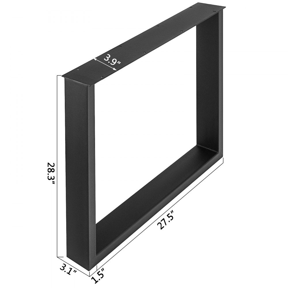 Black Table Legs Frame Metal Dining Table Desk 700X720MM