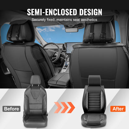 VEVOR Seat Covers, Universal Car Seat Covers Full Set Seats, Front and Rear Seat,