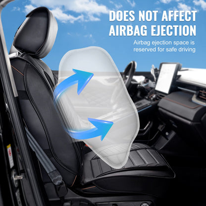 VEVOR Seat Covers, Universal Car Seat Covers Front Seats, 2pcs Faux Leather Seat