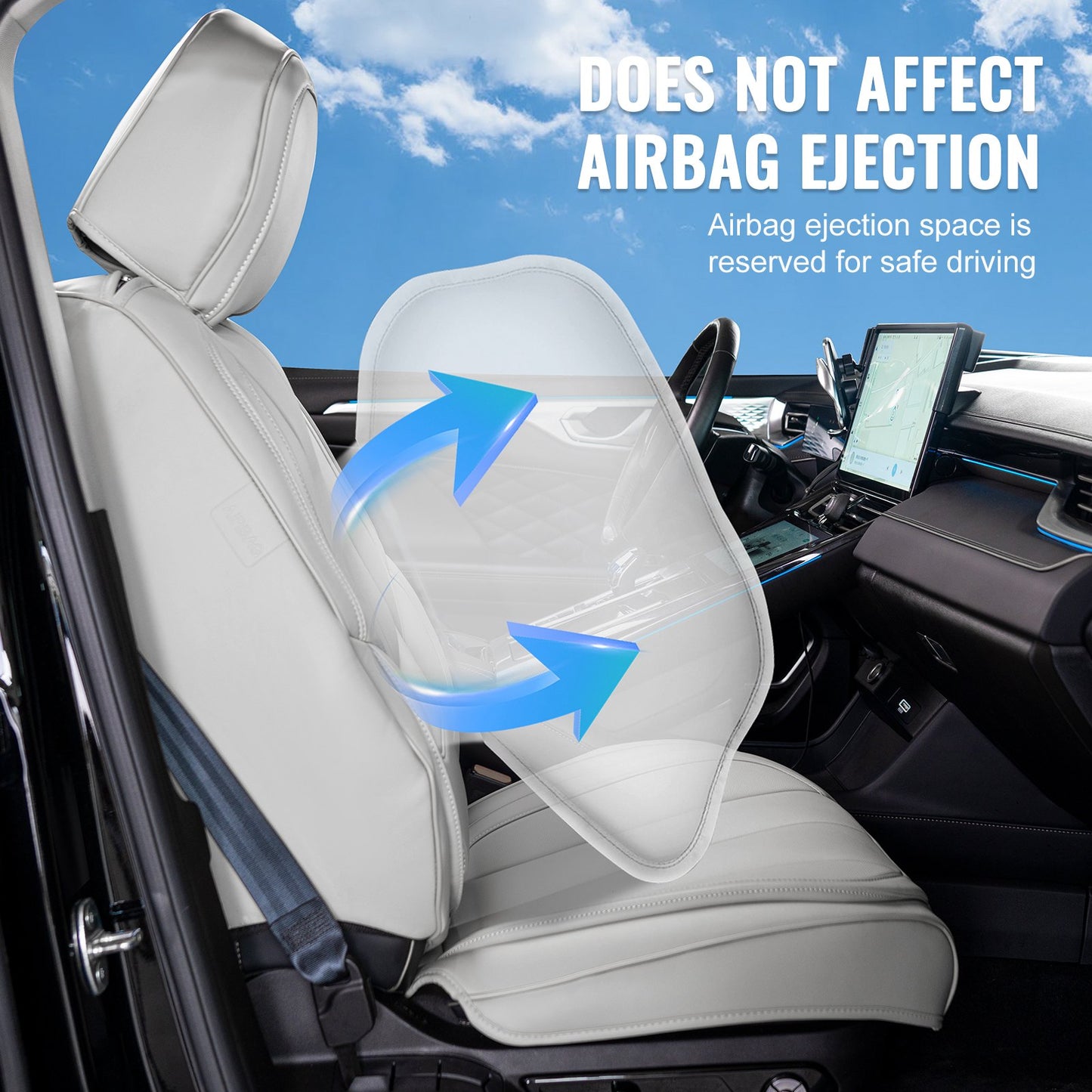 VEVOR Seat Covers, Universal Car Seat Covers Full Set Seats, Front and Rear Seat,
