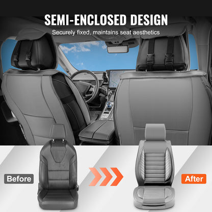VEVOR Seat Covers, Universal Car Seat Covers Front Seats, 2pcs Faux Leather Seat