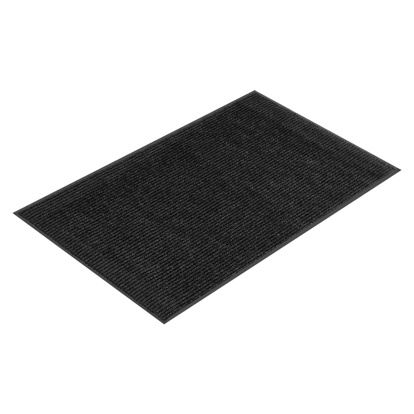 Front Door Mat, 3048 x 914 mm Commercial Floor Mat for Indoor and Outdoor, Stylish Striped Industrial Carpet with PVC Backing, Heavy Duty Washable Entry Rug for Hallway, Balcony, Garage, Grey