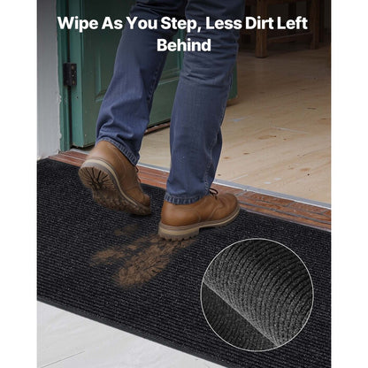 Front Door Mat, 1524 x 914 mm Commercial Floor Mat for Indoor and Outdoor, Stylish Stripedd Industrial Carpet with PVC B