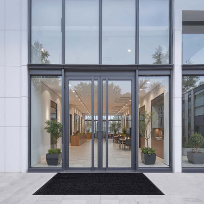 Front Door Mat, 1829 x 1219 mm Commercial Floor Mat for Indoor and Outdoor, Stylish Striped Industrial Carpet with PVC B