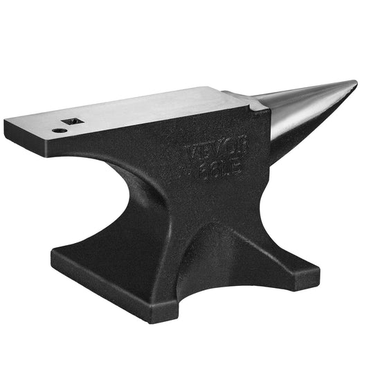 VEVOR Single Horn Anvil, 66Lbs Cast Steel Anvil, High Hardness Rugged Round Horn