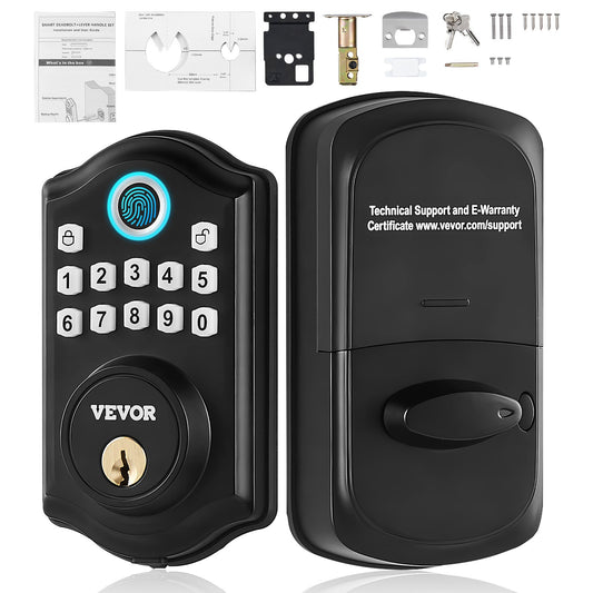 VEVOR Fingerprint Door Lock, Keyless Entry Door Lock with Fingerprint/Keypad Code/Key,