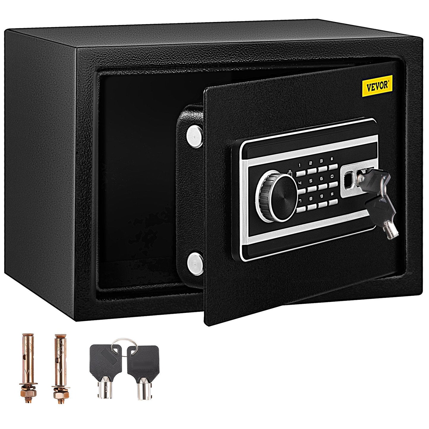 Secure 0.8 Cu. Ft. Fingerprint Safe Box for Valuables, Keys & Digital Keypad