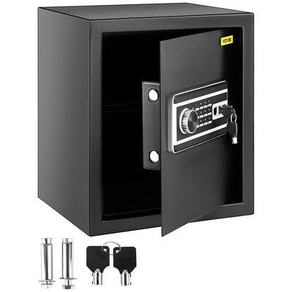 VEVOR Safe Box, 1.7 CU.FT Fingerprint Safe Box for Money with 2 Keys & Digital Keypad,