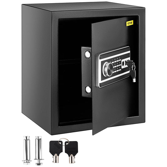 VEVOR Safe Box, 1.7 CU.FT Fingerprint Safe Box for Money with 2 Keys & Digital Keypad,