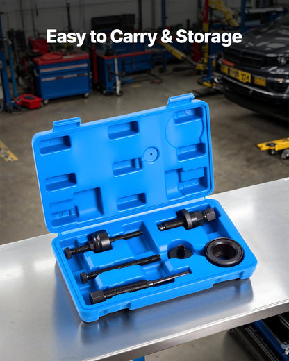 Power Steering Pump Pulley Puller/Installer Tool Set, Compatible with Ford, GM V6, and VW Vehicles, Pump Pulley Remover Installer Tools, for Removing and Installing Power Steering Pump Pulleys