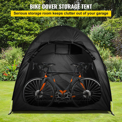 Waterproof Bike Storage Tent with Carry Bag, 3.5 kg, Black, 2x0.75x1.7 m