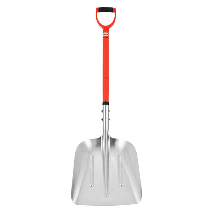 Snow Shovel for Driveway, 35cm Wide Aluminum Alloy Snow Shovel with D-shaped Handles, Large Capacity Snowplow Shovels, Lightweight Snows Removal Tool for Garden Car Camping
