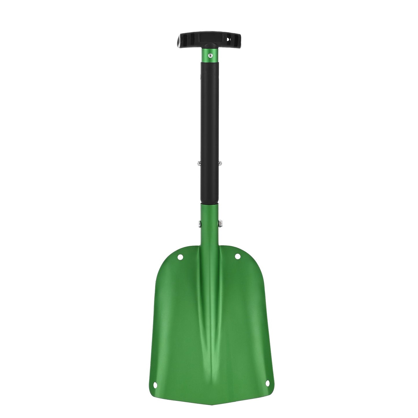 Snow Shovel for Driveway, 21.5cm Wide Aluminum Alloy Snow Shovel with T-shaped Handles, Large Capacity Snowplow Shovels, Portable & Lightweight Snows Removal Tool for Garden Car Camping