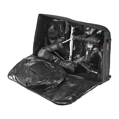 Bike Travel Bag, Transport Universal Bicycle Storage Case Bag with TSA Lock, Support Plates, Protection and Fork Mount Stabilisation, Bicycle Case Max. Wheelbase 130 cm for Airplane, Outdoor Use