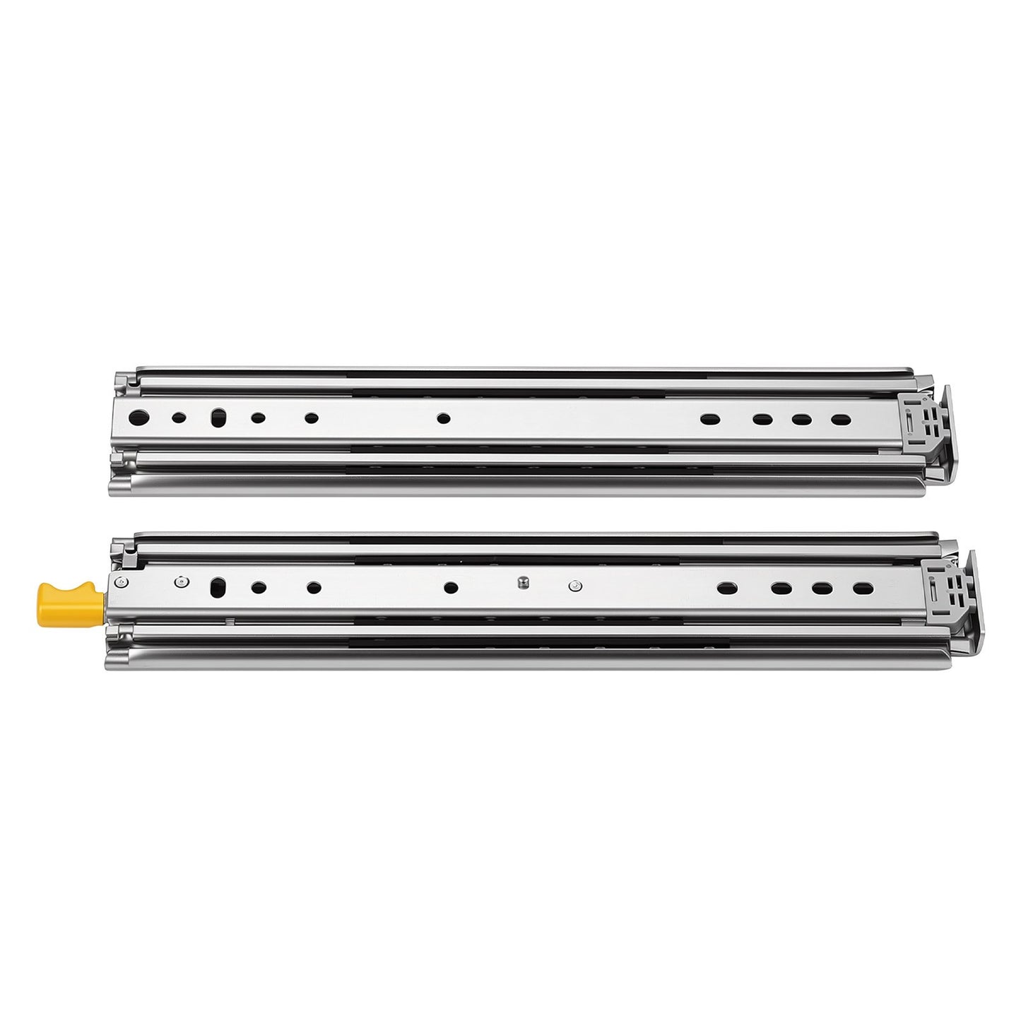 Heavy Duty Drawer Slides, 40.6 cm 226.8 kg with Lock Side Mount Rails, for Cabinets, Kitchen, Workbench, RV, 3-Fold Full Extension Ball Bearing Rails, Carbon Steel, with Screws & Nuts, 1 Pair
