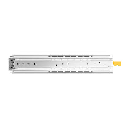 1 Pair Full Extension Drawer Slides 18 20 22 28 30 32 36 38 40 44 48 52 56 60 in, 500 lbs Load Capacity Locking Drawer Slides, Ball Bearing with Lock Side Mount Drawer Slide Rail