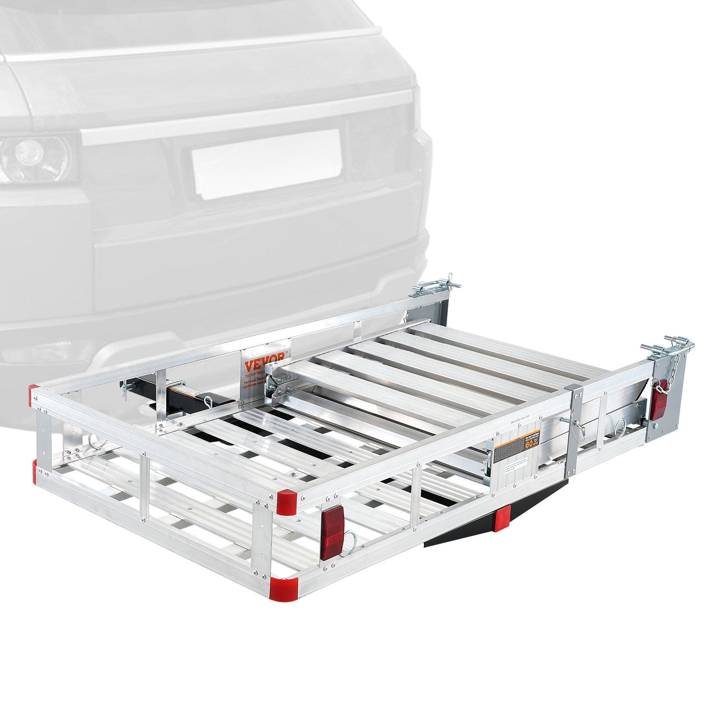 Hitch Mount Wheelchair & Scooter Carrier with Ramp, 227 kg Capacity, Aluminum