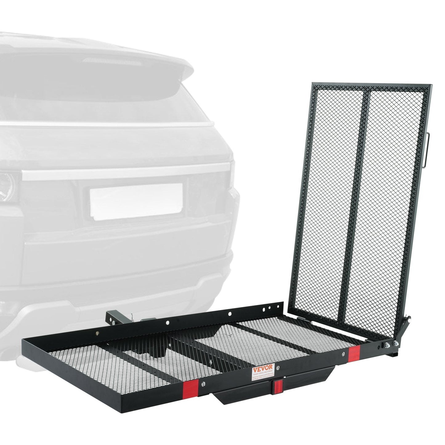 Hitch Mount Mobility Carrier with Ramp, 117 cm x 65 cm, 227 kg Capacity