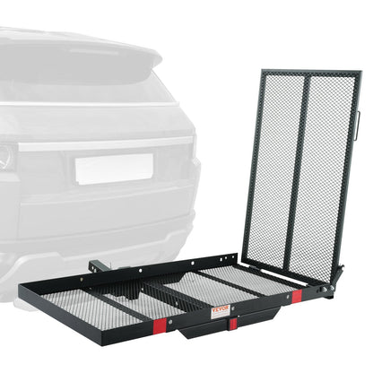 Hitch Mount Mobility Carrier with Ramp, 117 cm x 65 cm, 227 kg Capacity