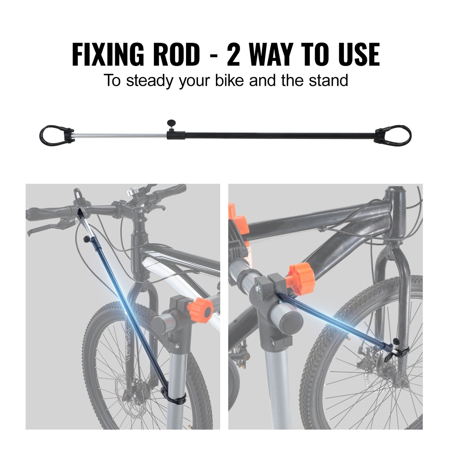 VEVOR Bike Repair Stand, 36.3 kg Heavy-duty Steel Bicycle Repair Stand, Adjustable