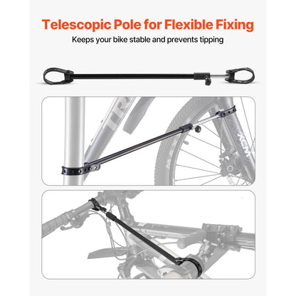 Bike Repair Stand 49.9 kg Adjustable Bicycle Maintenance Rack with Tray