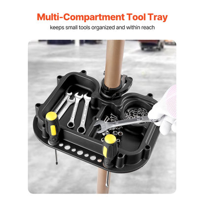 Bike Repair Stand 49.9 kg Adjustable Bicycle Maintenance Rack with Tray
