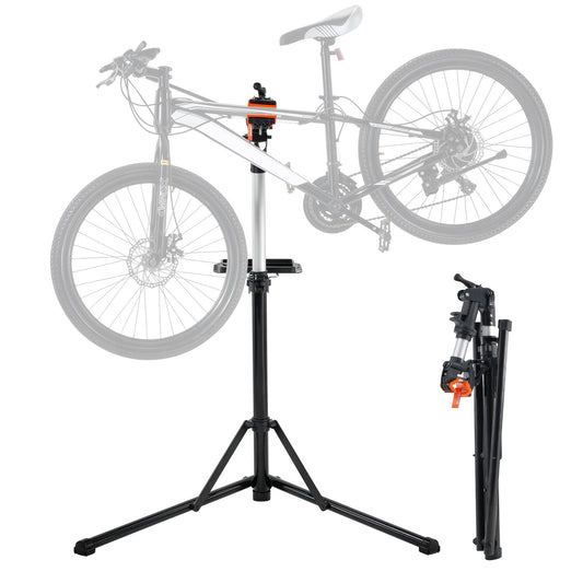 VEVOR Bike Repair Stand 66LBS Adjustable Maintenance Folding Bike Rack Tool Tray