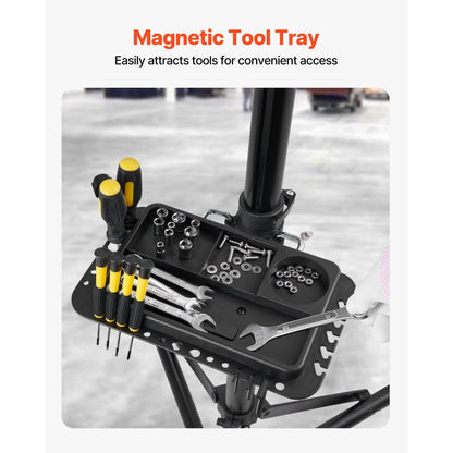Bike Repair Stand 38.56 kg Adjustable Bicycle Maintenance Rack with Tray