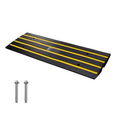 Heavy Duty Rubber Curb Ramp, 6.5 cm Rise, 15 Tons Capacity, Non-Slip Design