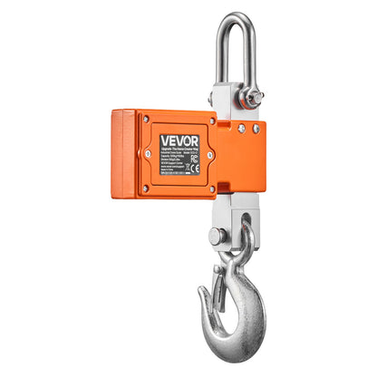 Digital Crane Scale, 1100 lbs/500 kg Max Capacity, Heavy Duty Industrial Hanging Scale with Cast Aluminum Case & LCD Display, 100 g Division & 3 Unit Switch, Auto-Off Setting for Garage