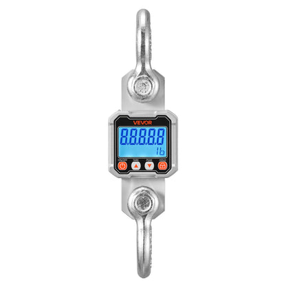 Digital Crane Scale, 6600 lbs/3000 kg Max Capacity, Heavy Duty Industrial Hanging Scale with Cast Aluminum Case & LCD Display, 500 g Division & 3 Unit Switch, Remote Control for Garage Factory