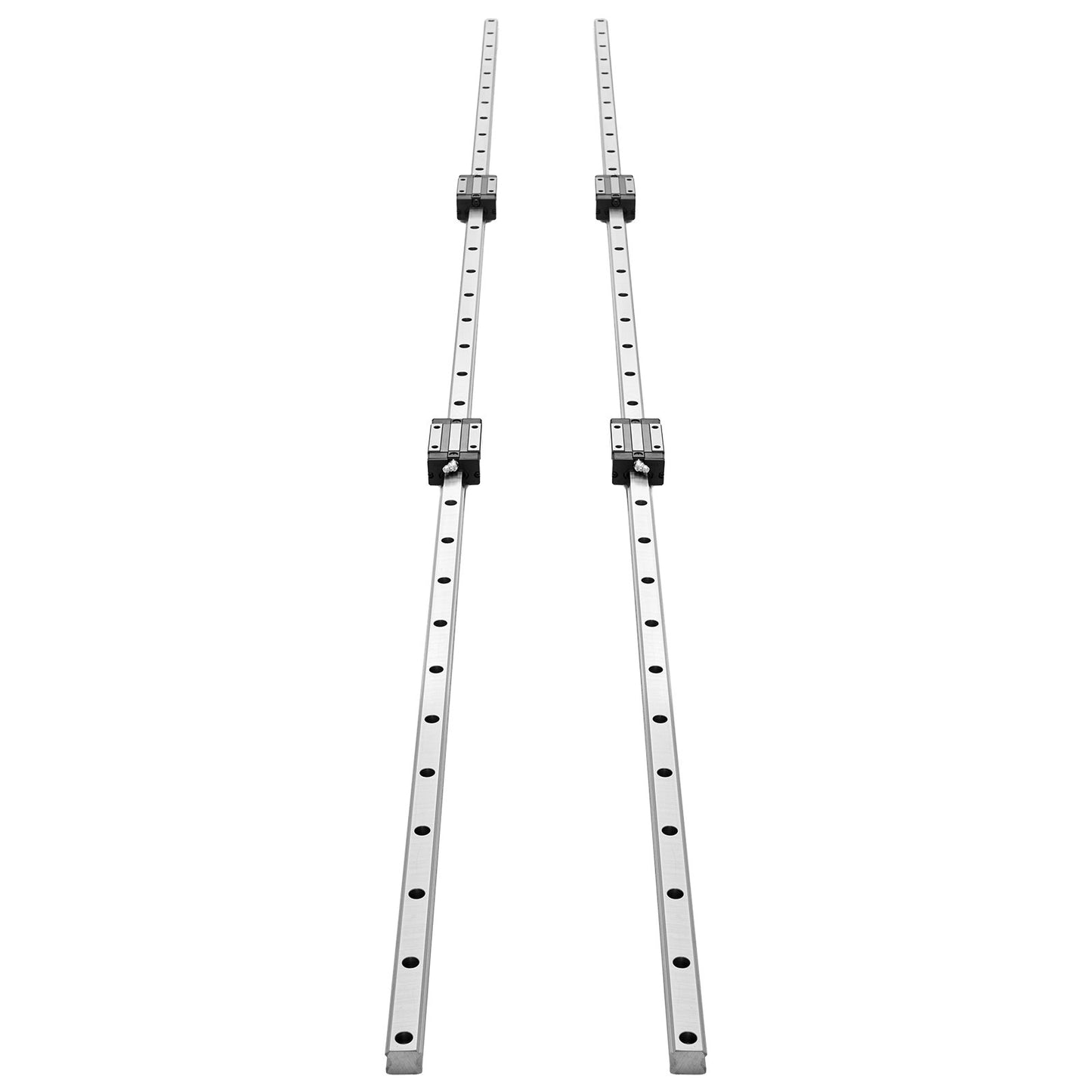 Linear Rail Guide Kit, HGR20, 2Pcs 2000 mm (78.74 inch) Linear Motion Rails and 4Pcs Bearing Slide Blocks, Anti Rust and High Precision Kit, for DIY, CNC Routers, Lathes, Mills, 3D Printers