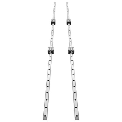Linear Rail Guide Kit, HGR20, 2Pcs 2000 mm (78.74 inch) Linear Motion Rails and 4Pcs Bearing Slide Blocks, Anti Rust and High Precision Kit, for DIY, CNC Routers, Lathes, Mills, 3D Printers