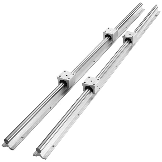 VEVOR Linear Guide Rail Set, SBR12 1000mm, 2 PCS 39.4 in/1000 mm SBR12 Guide Rails