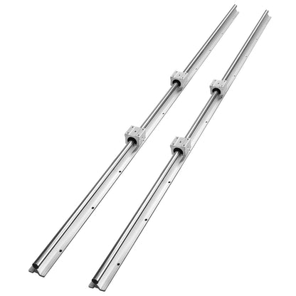 VEVOR Linear Guide Rail Set, SBR20 1500mm, 2 PCS 59 in/1500 mm SBR20 Guide Rails