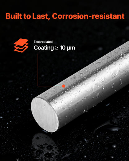 2PCS Linear Motion Rod, 20 mm x 1200 mm (0.79 x 47.24 in), SFC20 Carbon Steel Linear Rod Shaft, Anti Rust and High Precision, High Hardness Shaft, for Cutting Grinding Milling Drilling Machine