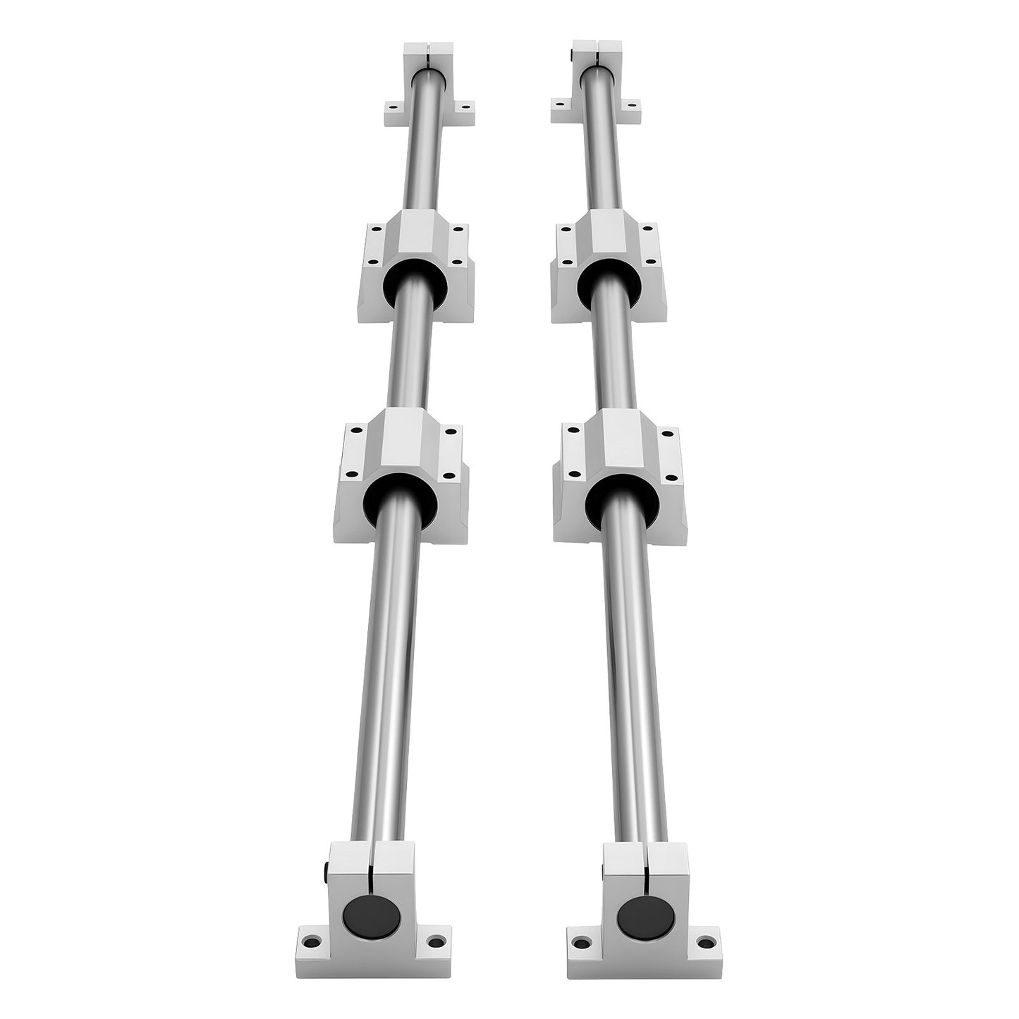 Linear Rail Kit, SFC25, 2Pcs 1000 mm (39.4 inch) Linear Motion Guide Rails and 4Pcs Bearing Slide Blocks, for DIY Engraving Machine Lathe Milling Machine Slides, DIY Training Rocker Plate