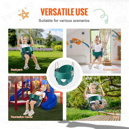 Toddler Swing Seat with High Back Support, 68 kg Capacity, Indoor/Outdoor Use