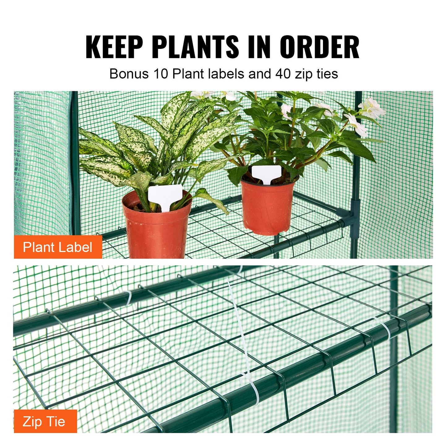 Compact Walk-in Greenhouse with Shelves, 1.4 x 0.7 x 2m, Easy Setup & Durable Design