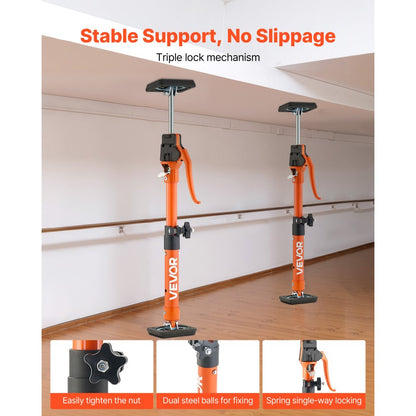 2Pcs Cabinet Jack Support Pole 40-60 cm Telescopic Quick Support Rod