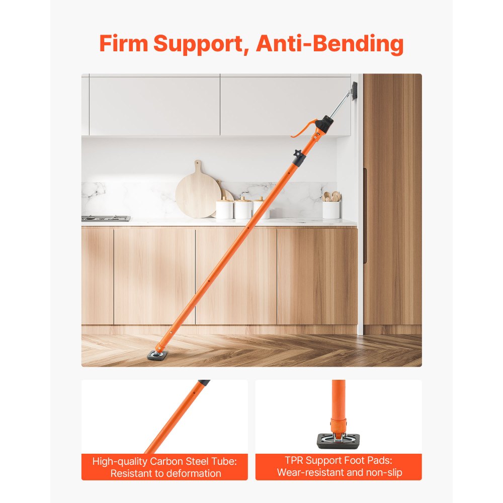 4Pcs Cabinet Jack Support Pole 125-291 cm Telescopic Quick Support Rod