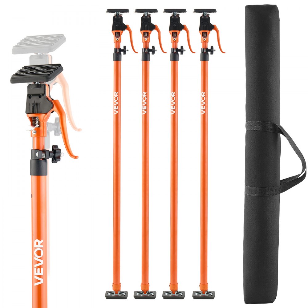 4Pcs Cabinet Jack Support Pole 125-291 cm Telescopic Quick Support Rod