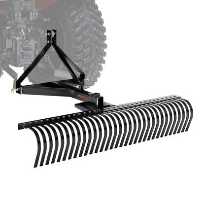 Tow-Behind Dethatcher with 1.5m Width & 32 Steel Tines for Tractors
