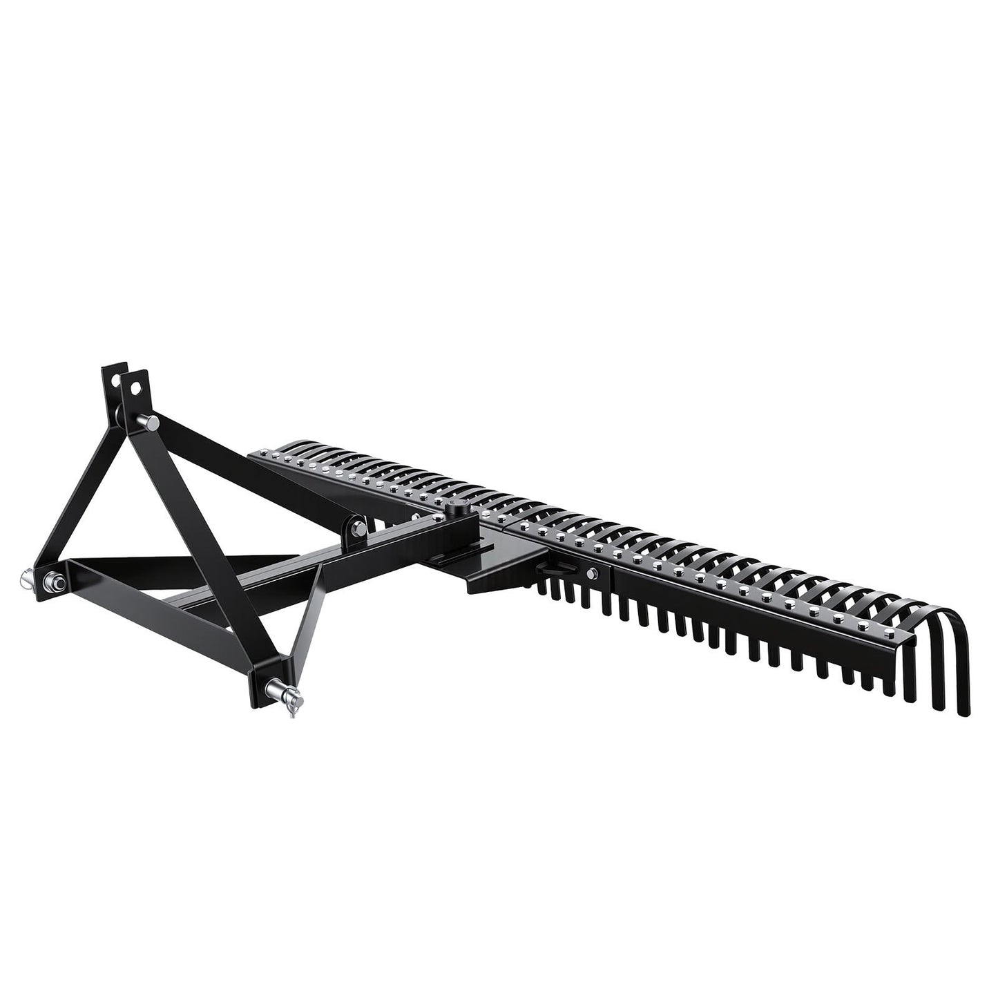 Tow Behind Dethatcher, 183 cm Tow Dethatcher with 36 Steel Tines, 3-Point Lawn Dethatchers Rake with Attachments for Tractor, Landscape Rake for Garden, Farm, Grass