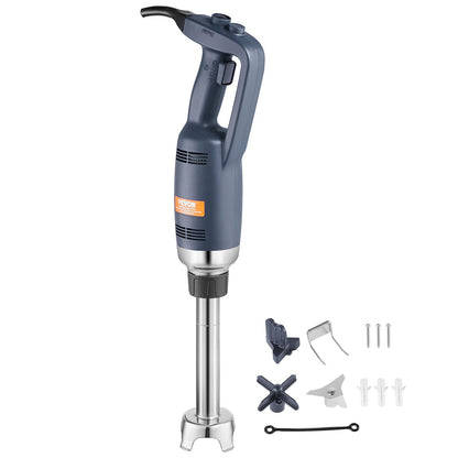 Commercial Immersion Blender, 350W Heavy Duty Hand Mixer, 10 inch Stepless Variable Speed Mixer with Stainless Steel Blade, Multi-Purpose Portable Mixer for Soup, Sauces, Mashed Potatoes, Cream