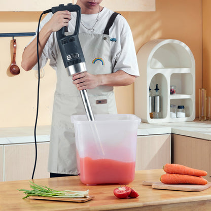 Professional Stick Blender, 750W Durable Handheld Mixer, Adjustable Speed with Stainless Steel Blade, Versatile Hand Mixer for Soups, Smoothies, Purees, and Baby Food